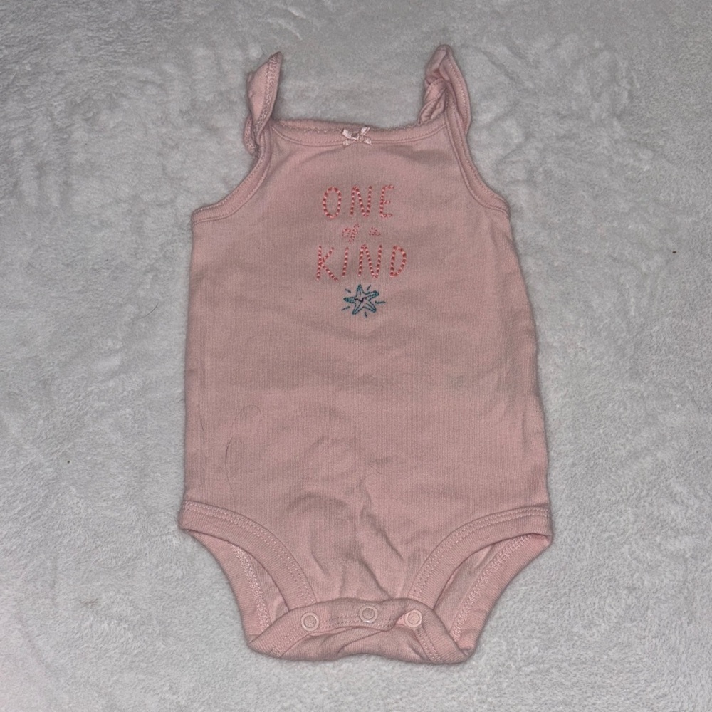 (3 for $10) carters 3 month Pink One Piece tank top bodysuit